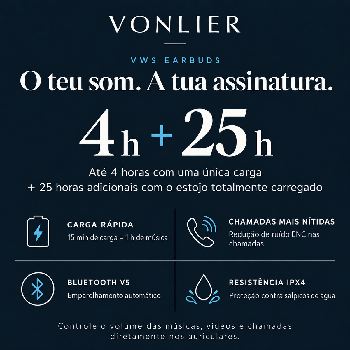 VWS EARBUDS BRANCO